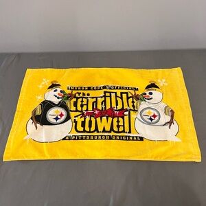 Little Earth Pittsburgh Steelers Terrible Towel Winter Snowman Edition